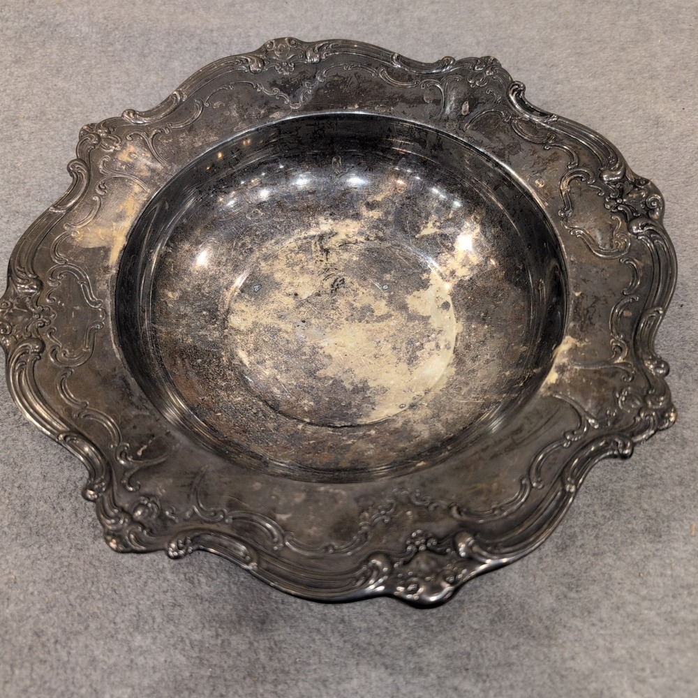 Gorham Silver Original Vintage Silverplate Chantilly Pattern Scalloped Bowl - Picture 1 of 9